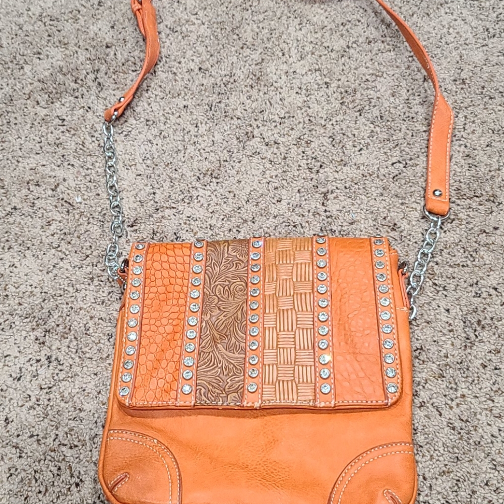 Silverake orange purse